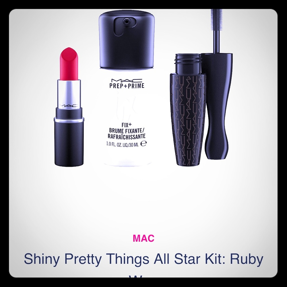 MAC shiny pretty things all star ruby woo kit NEW